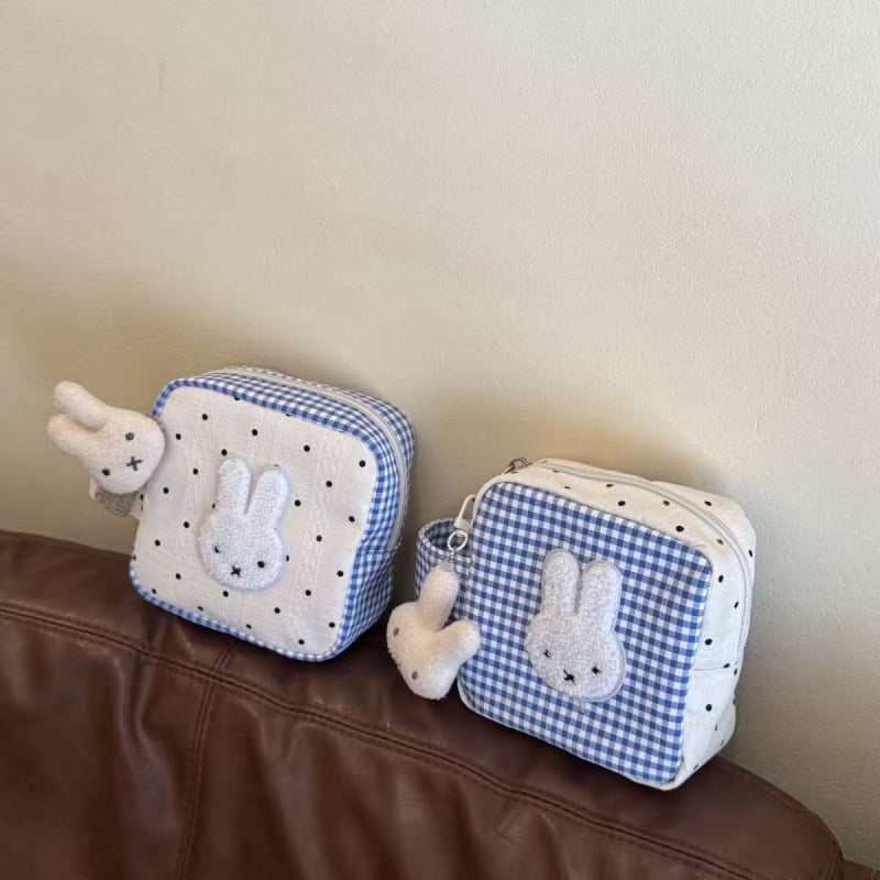 Torba za kameru s motivom Miffy, korejskog stila, unisex, poliester vanjska strana i podstava, zatvaranje na zip