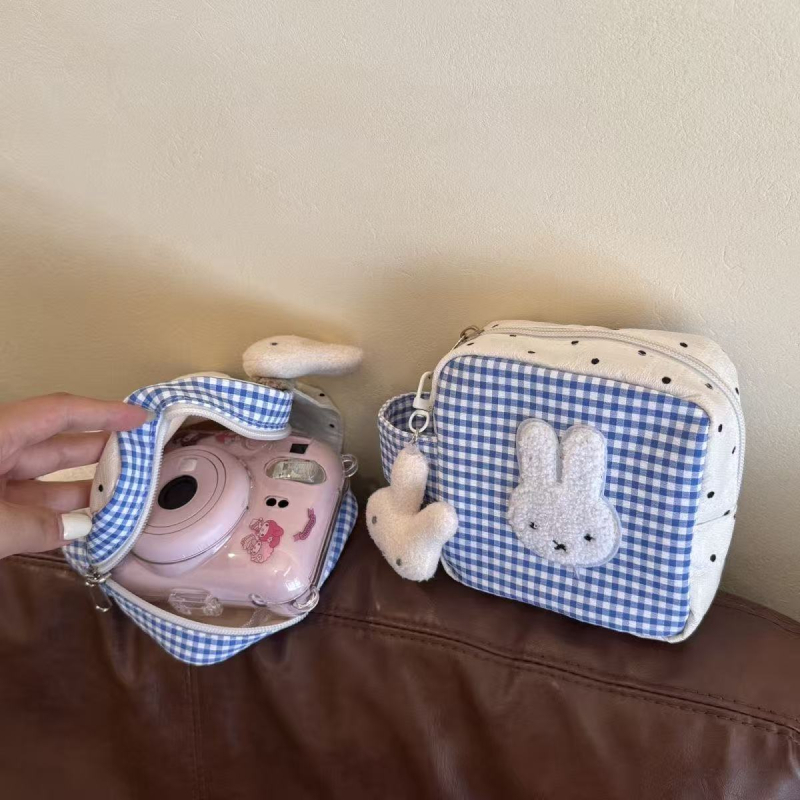 Torba za kameru s motivom Miffy, korejskog stila, unisex, poliester vanjska strana i podstava, zatvaranje na zip