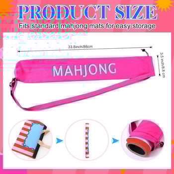 Mahjong torba za skladištenje i putovanja — višefunkcionalna prijenosna kozmetička torba, poliester, podstava poliester, otisak uzorka, zatvarač