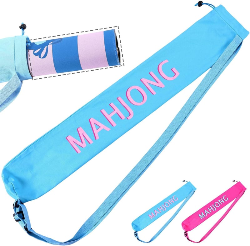 Mahjong torba za skladištenje i putovanja — višefunkcionalna prijenosna kozmetička torba, poliester, podstava poliester, otisak uzorka, zatvarač