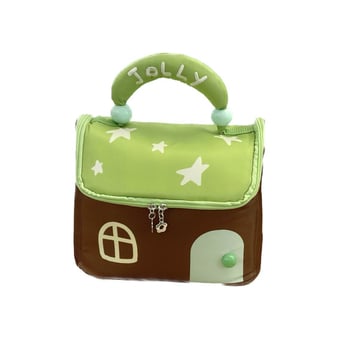 Torbica za šminku s dječjim karikaturnim stilom (materijal: tkanina; uzorak: krajolik; podstava: tkanina; sklopiva)