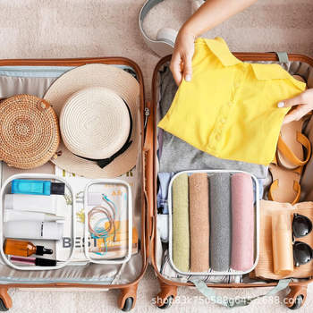 Kozmetička torbica Zhenhan, kubičnog oblika, PET materijal, višenamjenska za putovanja