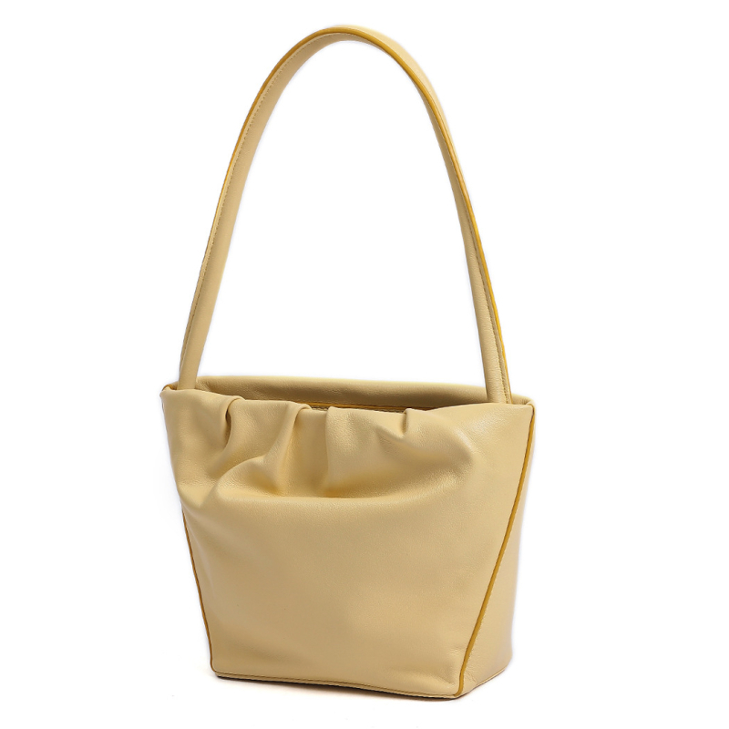 Dámska taška z ovčej kože, podpažná taška, horizontálny obdĺžnikový tvar, polyesterová podšívka, vnútorná zipsová kapsa