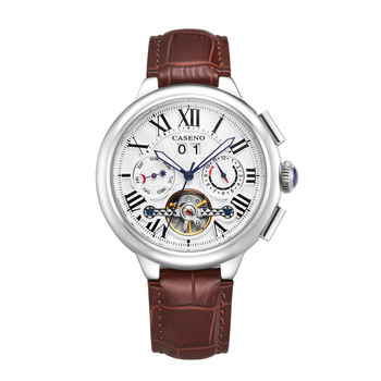 Caseno 6996G Automatski Tourbillon muški sat s nehrđajućim čeličnim kaišem, DL6030 Seagull pokret, safirno staklo, vodootpornost 30 m