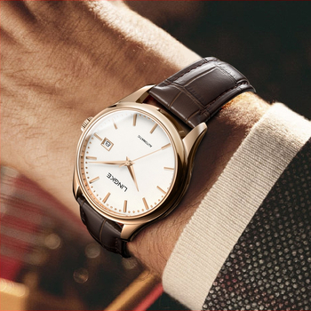 Automata mechanikus férfi karóra NH35A japán mozgás, zafírkristály, lumineszkáló indikátorok, dátum, 50 m vízállóság, tok és szíj rozsdamentes acélból