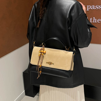 Τσάντα χιαστί από PU δέρμα, αστικός μινιμαλισμός, οριζόντιο τετράγωνο σχήμα, μαγνητικό κούμπωμα, θήκη τηλεφώνου