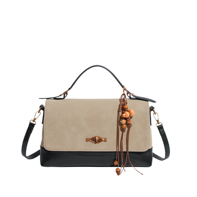 Τσάντα χιαστί από PU δέρμα, αστικός μινιμαλισμός, οριζόντιο τετράγωνο σχήμα, μαγνητικό κούμπωμα, θήκη τηλεφώνου