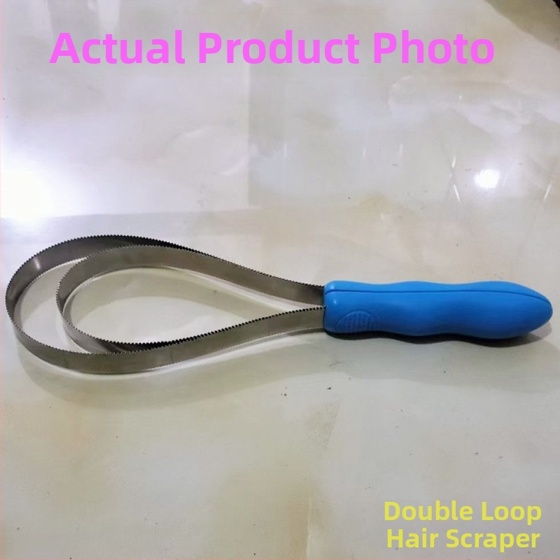 Nerūsējošā tērauda suņu apmatojuma noņemšanas rīks – garu matu suņiem, matu noņemšana un kažokādas retināšana, licencēta zīmola Yiming jingren