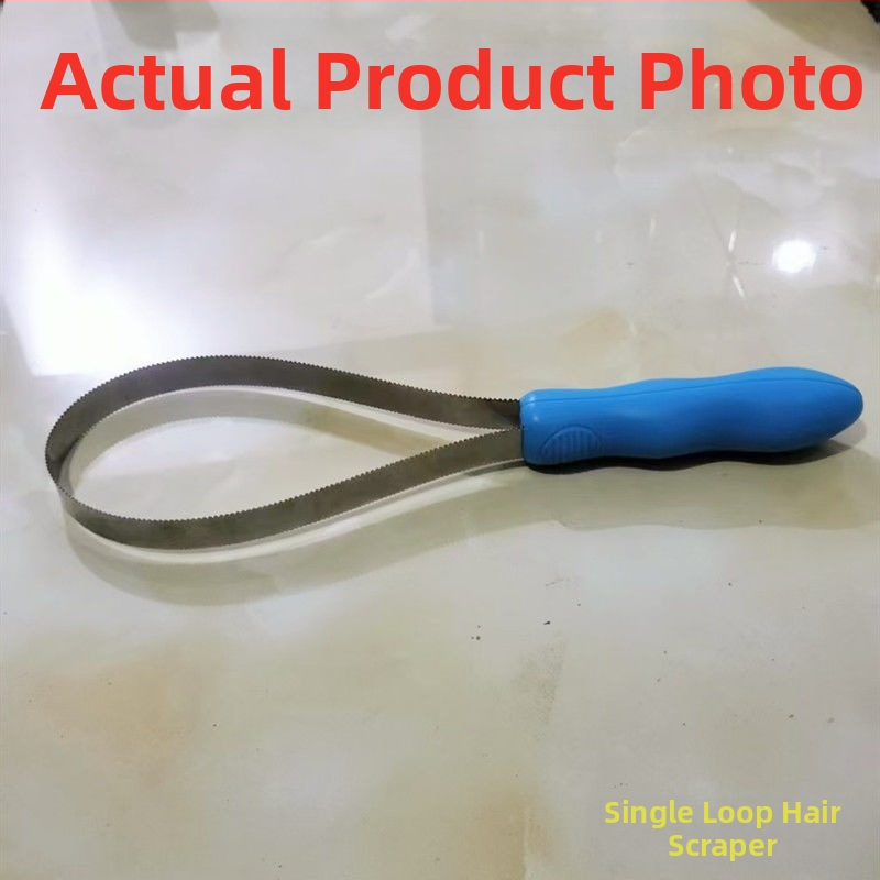 Nerūsējošā tērauda suņu apmatojuma noņemšanas rīks – garu matu suņiem, matu noņemšana un kažokādas retināšana, licencēta zīmola Yiming jingren