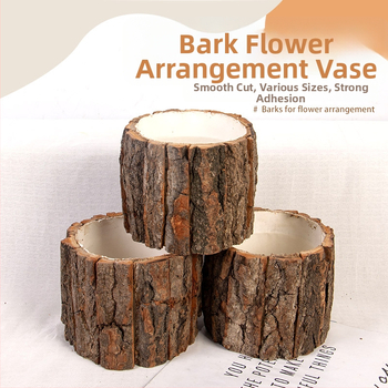 Gėlių krepšelis iš simuliuotos žievės, rankų darbo, pusiau rankinis ir pusiau mechaninis gamybos procesas, pritaikomas, kinų stiliaus