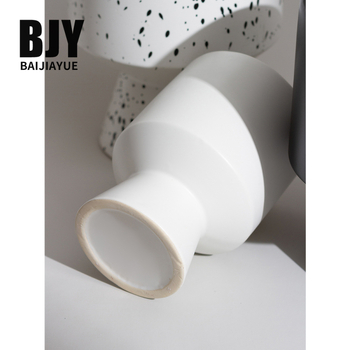 Keramički lonac za cvijeće, ručno izrađen, moderni minimalistički stil, obojena glazura, za stolnu upotrebu