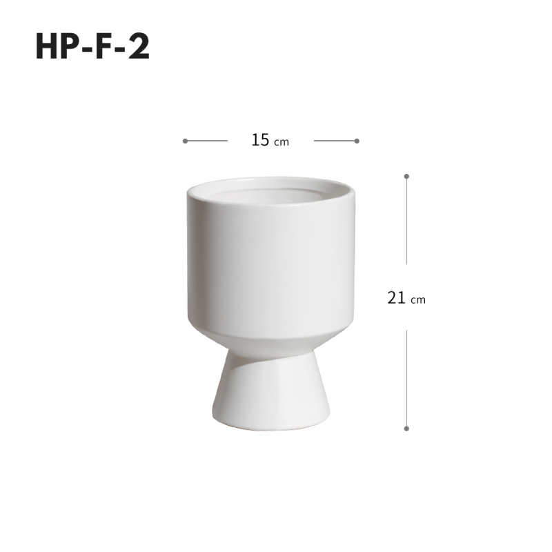 Keramički lonac za cvijeće, ručno izrađen, moderni minimalistički stil, obojena glazura, za stolnu upotrebu