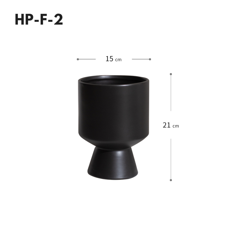 Keramički lonac za cvijeće, ručno izrađen, moderni minimalistički stil, obojena glazura, za stolnu upotrebu