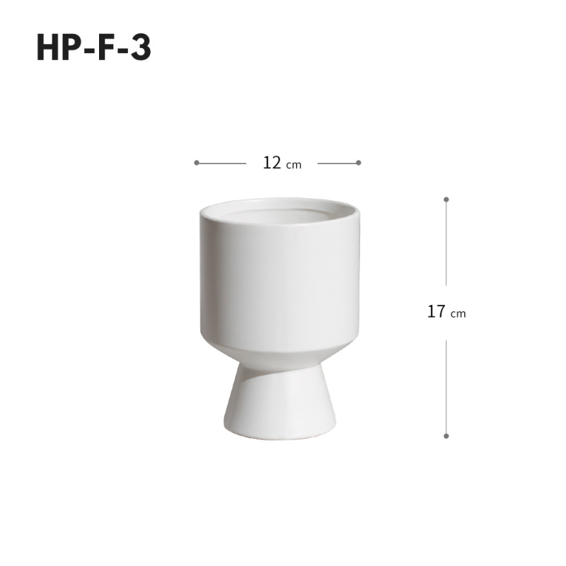 Keramički lonac za cvijeće, ručno izrađen, moderni minimalistički stil, obojena glazura, za stolnu upotrebu