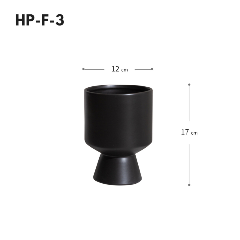 Keramički lonac za cvijeće, ručno izrađen, moderni minimalistički stil, obojena glazura, za stolnu upotrebu