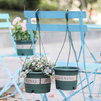 Cvjetni lonac od recikliranog plastika, pogodna za viseće, stolne ili podne postavke, prozračan, otporan na koroziju i izdržljiv, štedi vodu, injekcijsko lijevanje