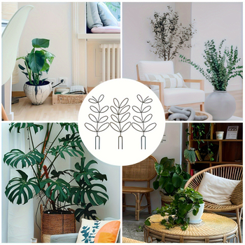 Αναρριχητικό στήριγμα κήπου σε σχήμα φύλλου, πλαστικό από έγχυση για εσωτερικά φυτά σε γλάστρες