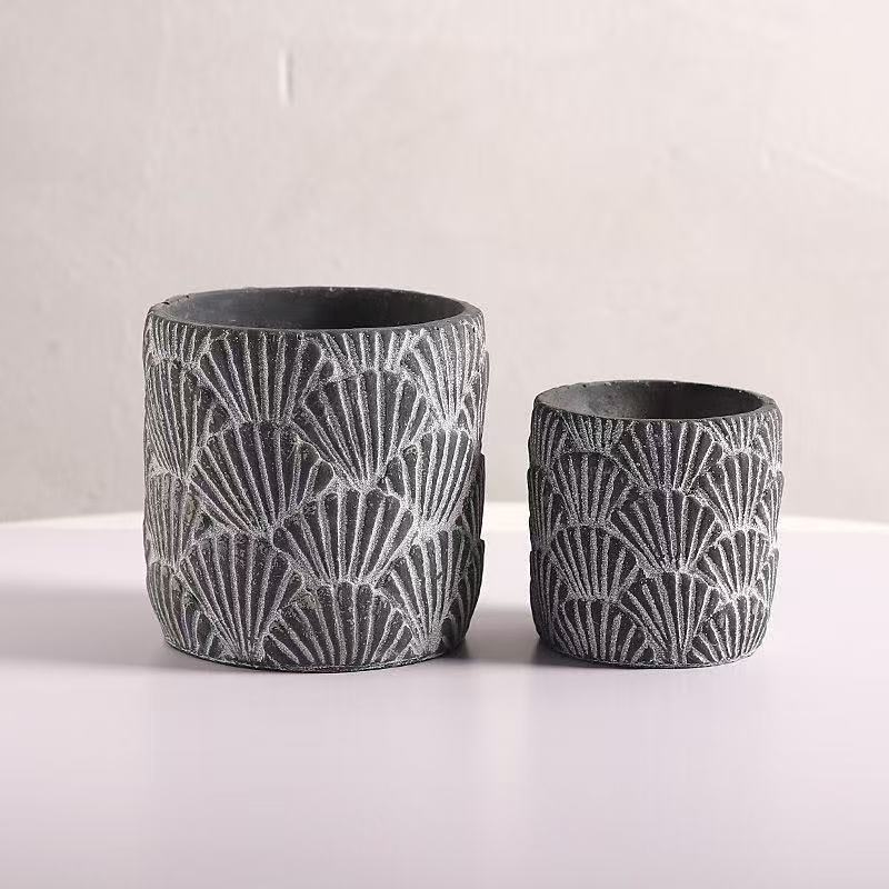 Cementna posuda za cvijeće, ručno izrađena, retro stil, prozračna i izdržljiva, za zidnu, stolnu, podnu ili viseću upotrebu