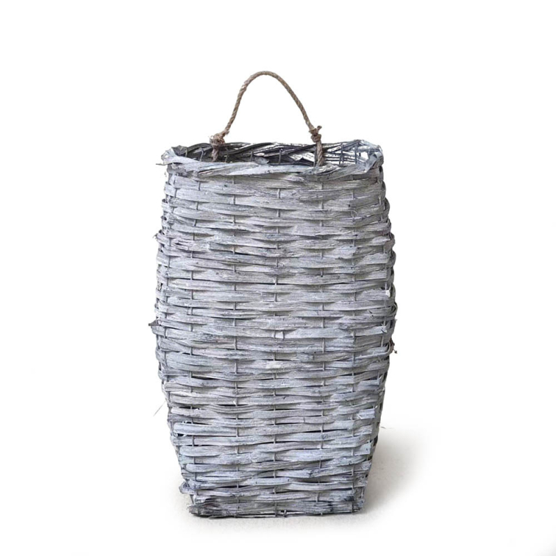 Χειροποίητο πλεκτό καλάθι από αμπέλι για τοίχο/γραφείο/δάπεδο – διακοσμητικό αποξηραμένων λουλουδιών, παραδοσιακό στυλ, αεροδιαπερατό και βιοδιασπώμενο