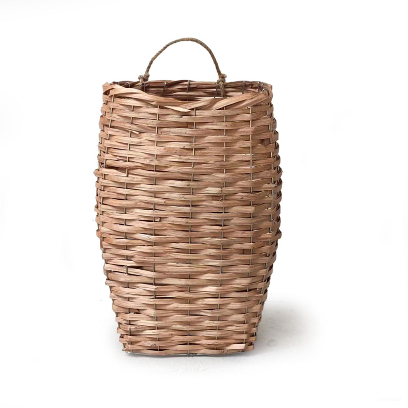 Χειροποίητο πλεκτό καλάθι από αμπέλι για τοίχο/γραφείο/δάπεδο – διακοσμητικό αποξηραμένων λουλουδιών, παραδοσιακό στυλ, αεροδιαπερατό και βιοδιασπώμενο