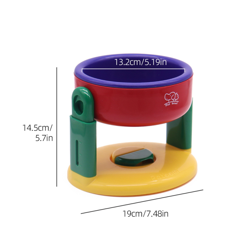 Mačja zdjela s podrškom za vrat, podignut dizajn, PP materijal, Tuomeng brend