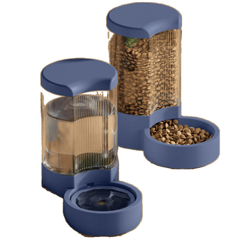 Dispenzer vode i hranilica za mačke, nehrđajući čelik, bez automatiziranog hranjenja, pribor za mačke