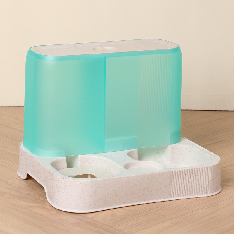 Posuda za hranjenje kućnih ljubimaca sa sporim hranjem i dispenserom vode – prozirni PP materijal, automatsko hranjenje, Lonppet branda, podrijetlo Guangdong, zdjela za mačke i pse