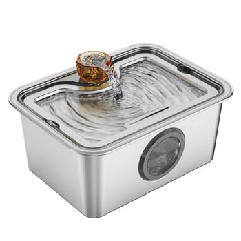 Pametan automatski dispenser vode za mačke od nehrđajućeg čelika 11L