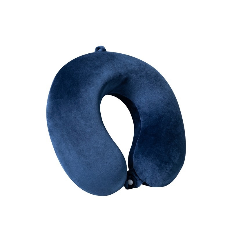 U formos kaklo pagalvė su atminties putomis, minkštas spandex dangtis, 360° kaklo stuburo palaikymas, dvigubas viršūnės palaikymas, V kampo smakro palaikymas.