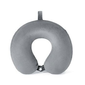 U‑tvarný vankúš na krk z pamäťovej peny, mäkký poťah zo spandexu, 360° opora krku, dvojvrcholová a V‑tvarovaná podpora brady, pena s pomalým návratom