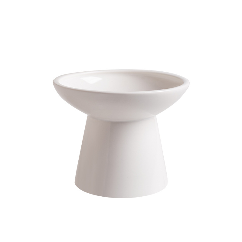 Keramička zdjela za mačke, Shuo ni, s protuvrtanjem i zaštitom vrata, podignuti stalak