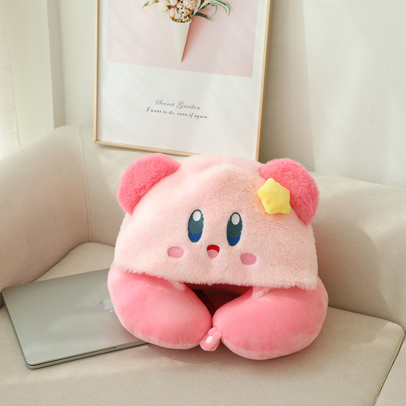 U formos pūkuotos pagalvėlė su gobtuvu Cartoon Stitch dizainu, Crystal Velvet audinys, poliesterio užpildas, suaugusiems