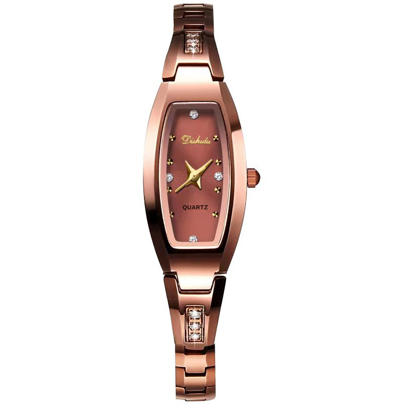 Női ovális kis tárcsás kvarc karóra Seagull mozgással, vízálló 50m, rozsdamentes acél karkötő