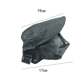 Maska za pseću glavu s zaštitom od komaraca i ušnim štitnicima — poliester, pakiranje 200 kom.