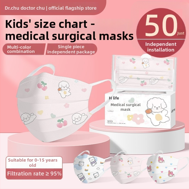 Doctor Chu meditsiiniline kirurgmask – mitte-kootud materjal + meltblown, ühekordne