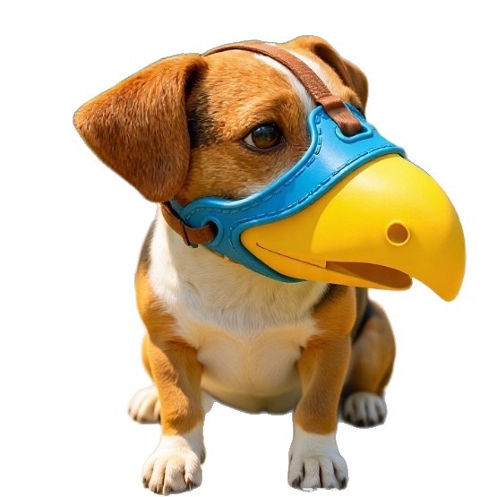 Parrot Dog Mouth Cover — silikonska maska za pse, protiv ugriza, protiv lajanja, protiv jedenja, set