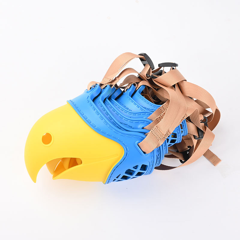 Parrot Dog Mouth Cover — silikonska maska za pse, protiv ugriza, protiv lajanja, protiv jedenja, set