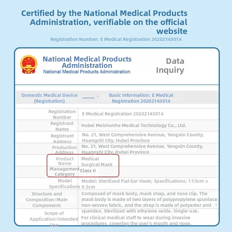 Doctor Chu laste meditsiinilised kirurgilised maskid, ühekordsed, eraldi pakendatud, mittekootud materjal + meltblown kiht