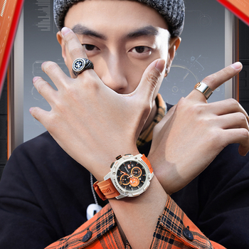 Mark Fairwhale kvarcs karóra kronográf, naptár, 30M vízállóság, műgyanta tokozat, szilikon szíj