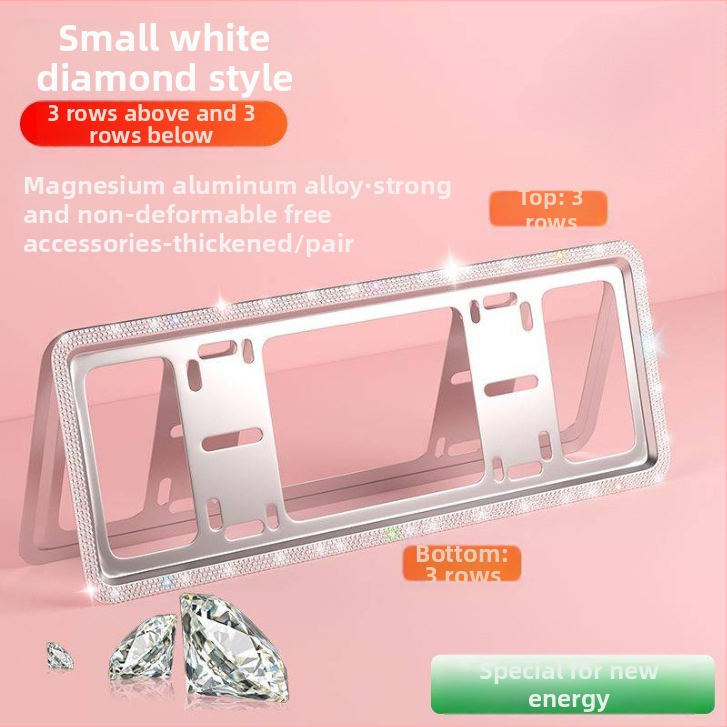 Držiak tabuľky s hliníkovou zliatinou a diamantovými kamienkami, Model: Iný, Produktový kód: 9583052505z0h9, Značka: Iná, Kompatibilné modely: Iné