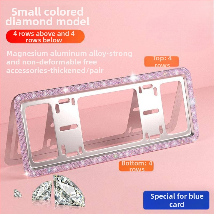Držiak tabuľky s hliníkovou zliatinou a diamantovými kamienkami, Model: Iný, Produktový kód: 9583052505z0h9, Značka: Iná, Kompatibilné modely: Iné