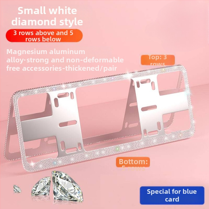 Držiak tabuľky s hliníkovou zliatinou a diamantovými kamienkami, Model: Iný, Produktový kód: 9583052505z0h9, Značka: Iná, Kompatibilné modely: Iné
