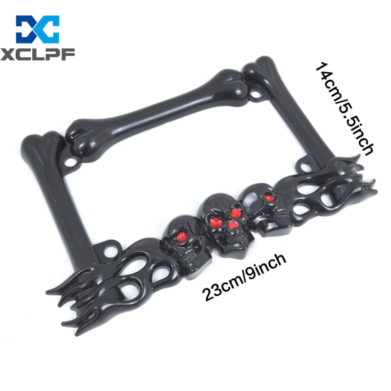 Okvir za broj motocikla – modeli Skull, Scorpion; materijal: ABS plastika; kompatibilnost: općenito; dio broj: 1; marka: XCLPF