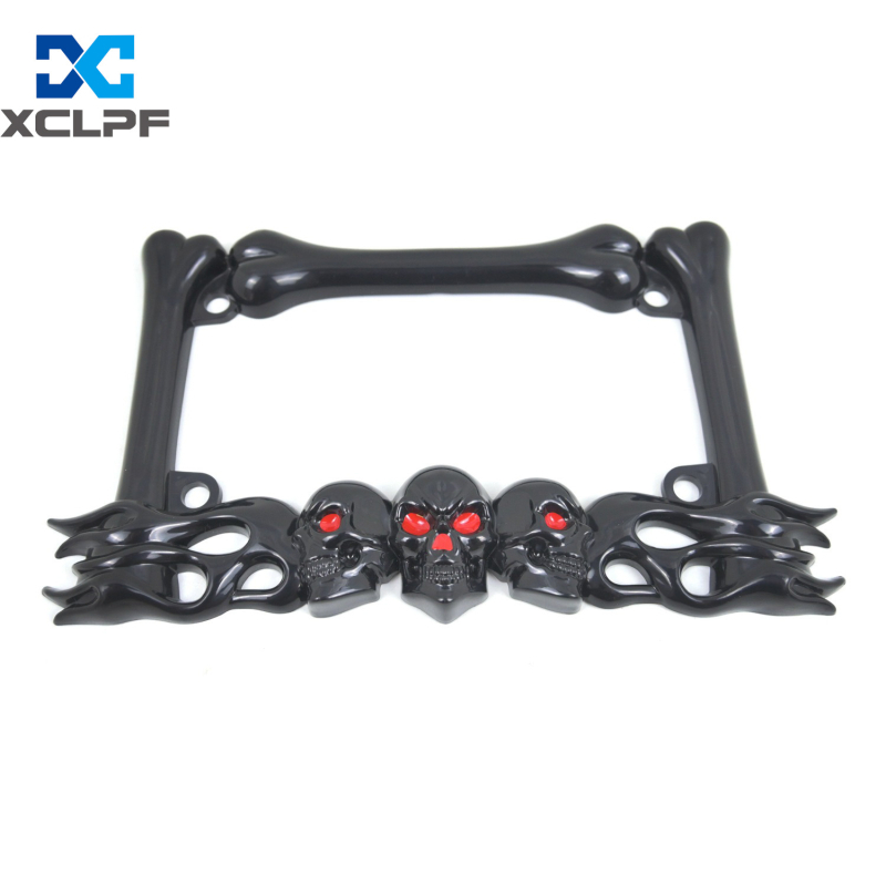 Okvir za broj motocikla – modeli Skull, Scorpion; materijal: ABS plastika; kompatibilnost: općenito; dio broj: 1; marka: XCLPF