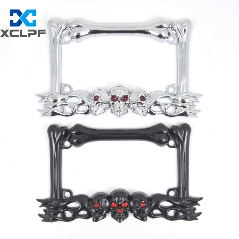 Okvir za broj motocikla – modeli Skull, Scorpion; materijal: ABS plastika; kompatibilnost: općenito; dio broj: 1; marka: XCLPF