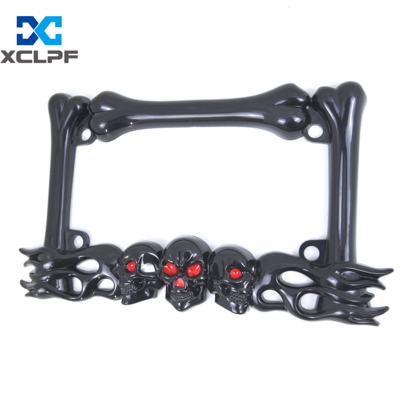 Okvir za broj motocikla – modeli Skull, Scorpion; materijal: ABS plastika; kompatibilnost: općenito; dio broj: 1; marka: XCLPF