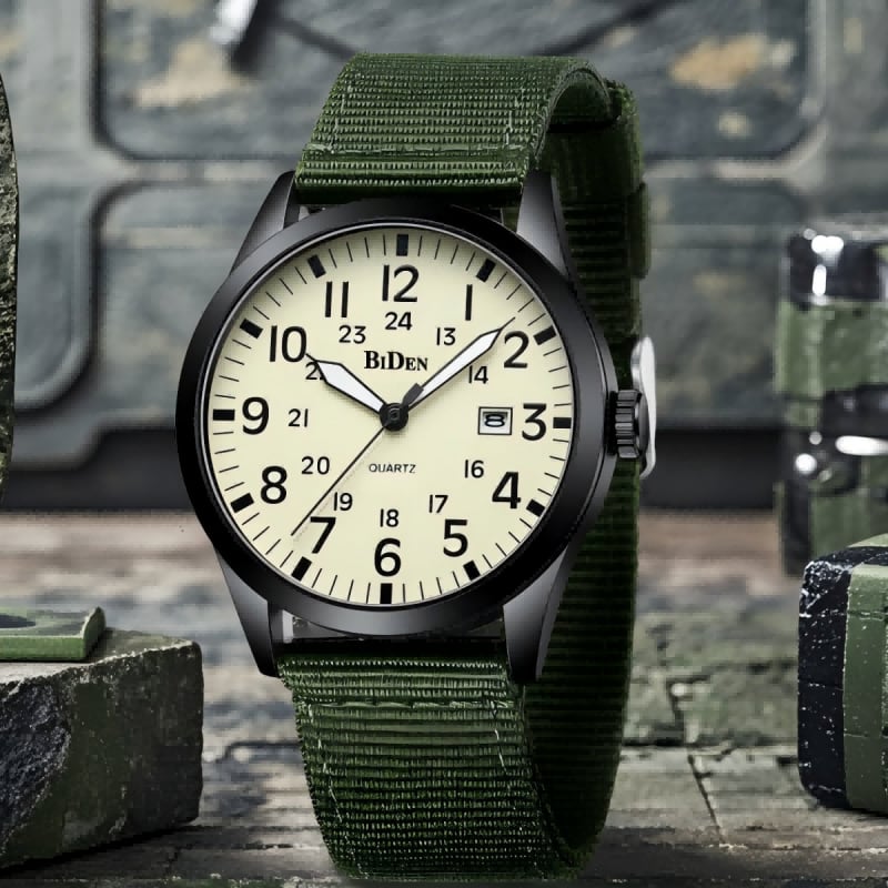 Biden sportos quartz óra nylon szíjjal, 30 m vízállóság, modell 0550, SL28 mozgás