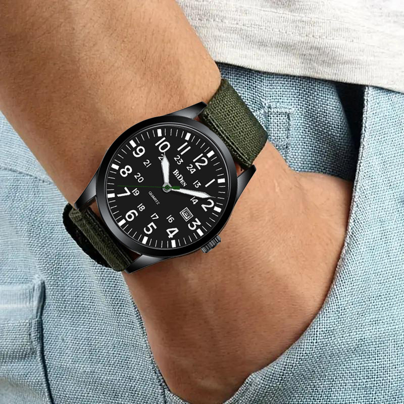 Biden sportos quartz óra nylon szíjjal, 30 m vízállóság, modell 0550, SL28 mozgás