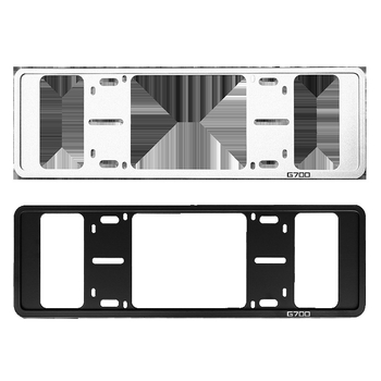 G700 alumíniumötvözet rendszámkeret teljes védelemmel, kompatibilis a G700-zal