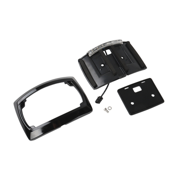 Harley‑Davidson 24 Slipstream numura zīmju rāmis — Crow zīmols, aizmugurējais numura zīmes turētājs